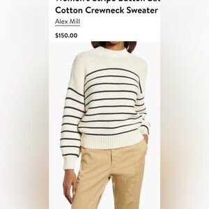 Alex Mill Button Back Crewneck Sweater